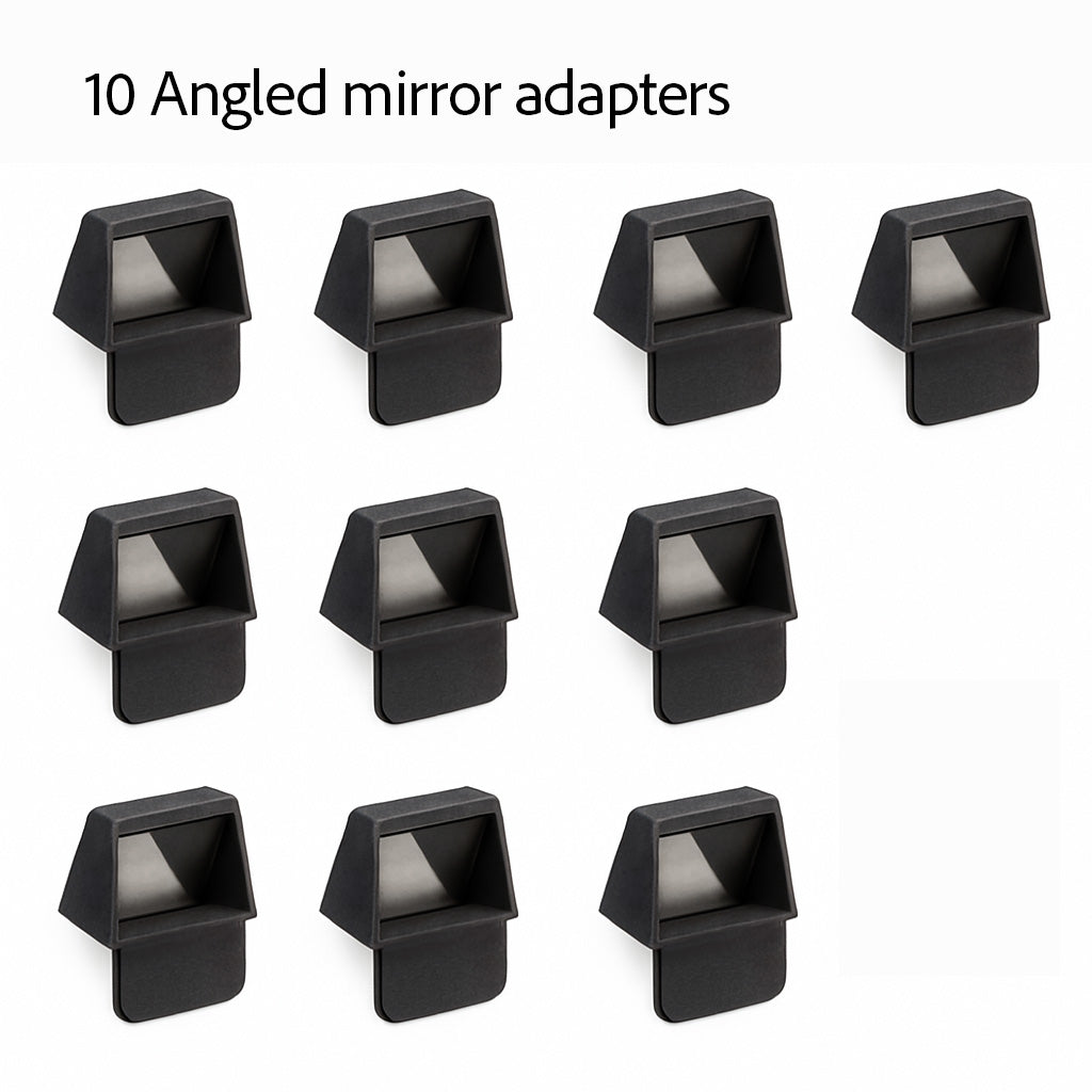 Pack of 10 Angled Mirror Adapter for Barcode Scanners (TC22 / TC25 / TC26 / TC27 / TC78)