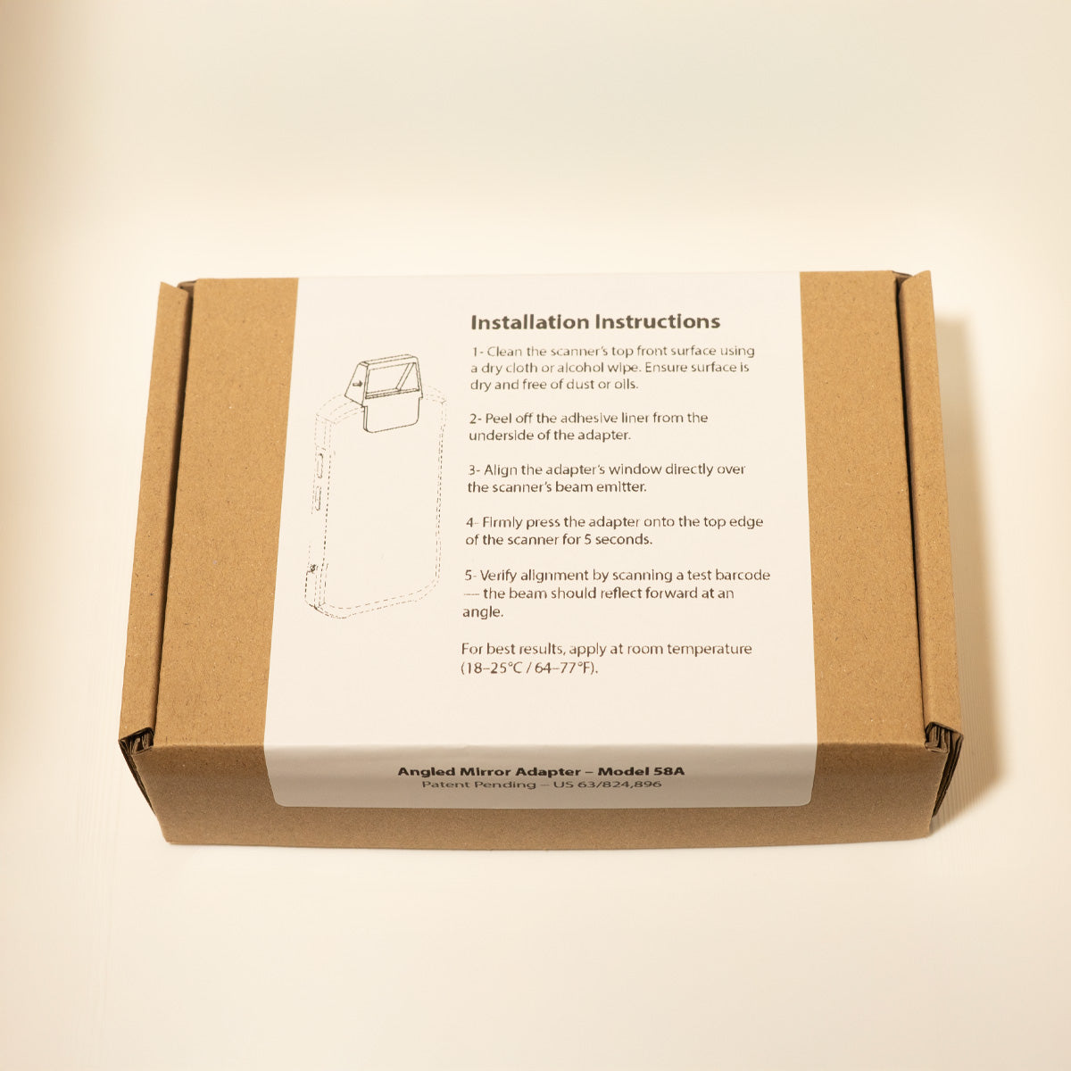 Pack of 5 Angled Mirror Adapter for Barcode Scanners (TC22 / TC25 / TC26 / TC27 / TC78)