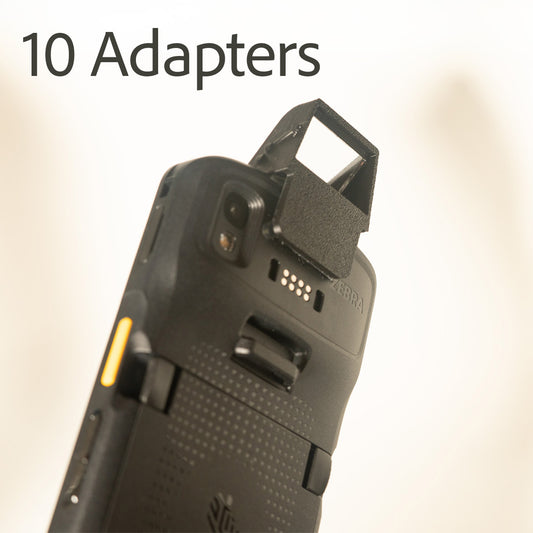 Pack of 10 Angled Mirror Adapter for Barcode Scanners (TC22 / TC25 / TC26 / TC27 / TC78)